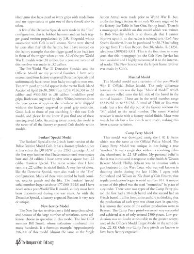 Secrets for collecting double-action Colt revolvers page 6