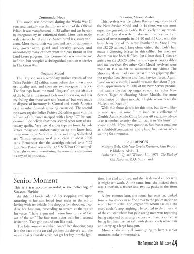 Secrets for collecting double-action Colt revolvers page 7