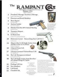 2016 summer Rampant Colt magazine content
