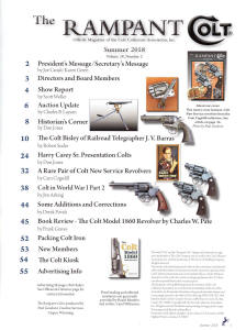 2018 summer rampant colt magazine index
