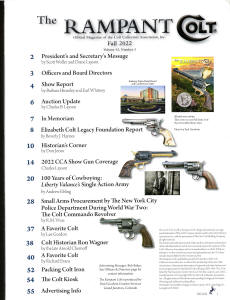 2022 fall rampant colt magazine index