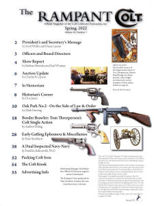 2022 spring rampant colt magazine cover index