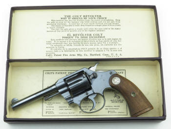 Correct maroon factory box for 1929 .32 police positive revolver in the box