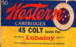 Western Colt .45 ammo box
