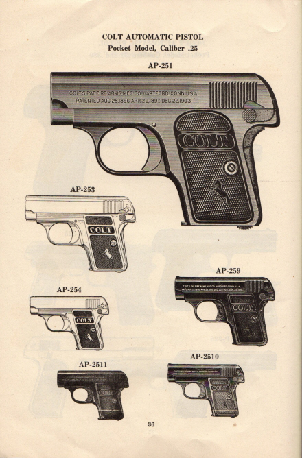 1915 Colt .25 automatic pistol