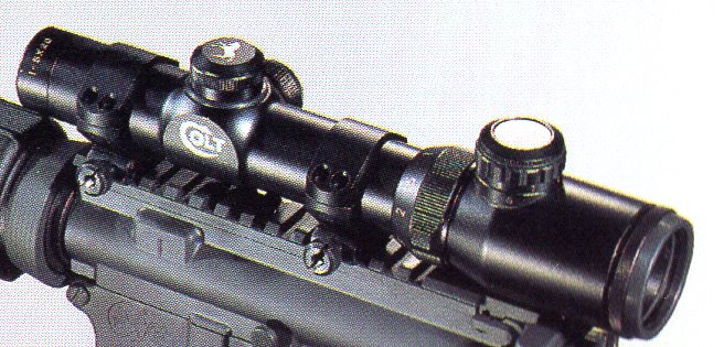 Colt (C-More) Opticsl 1-5x24 RDI-B Ring Dot Illuminated scope