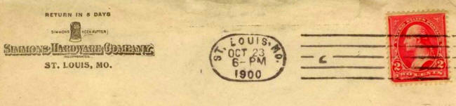 Simmons hardware company letter address
